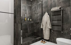 Dark Tile Wet Room